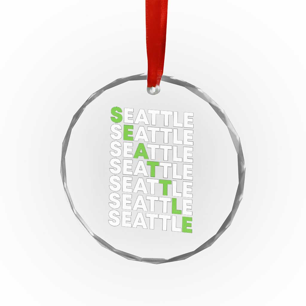 Vintage Seattle Crystal Glass Ornament Sports Lover Washington City TS10 Print Your Wear