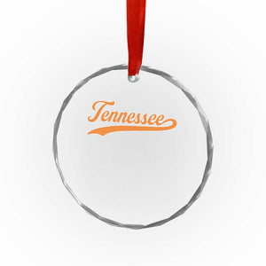 Vintage Tennessee Crystal Glass Ornament Classic TN Orange Print Retro Vintage TS10 Print Your Wear