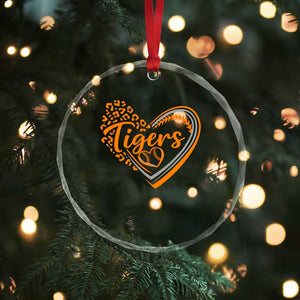 Vintage Tiger Crystal Glass Ornament Sports Fan Team Spirit Mascot Cute Leopard Heart TS10 Print Your Wear