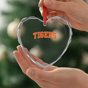 Vintage Tiger Heart Crystal Glass Ornament Varsity Name Vintage Sports Jersey Style TS10 Print Your Wear