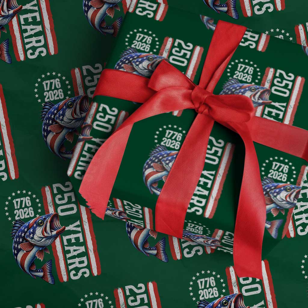 Vintage USA 250th Anniversary Crawfish Patriotic Gift Wrapping Paper Roll TS12 Green Print Your Wear