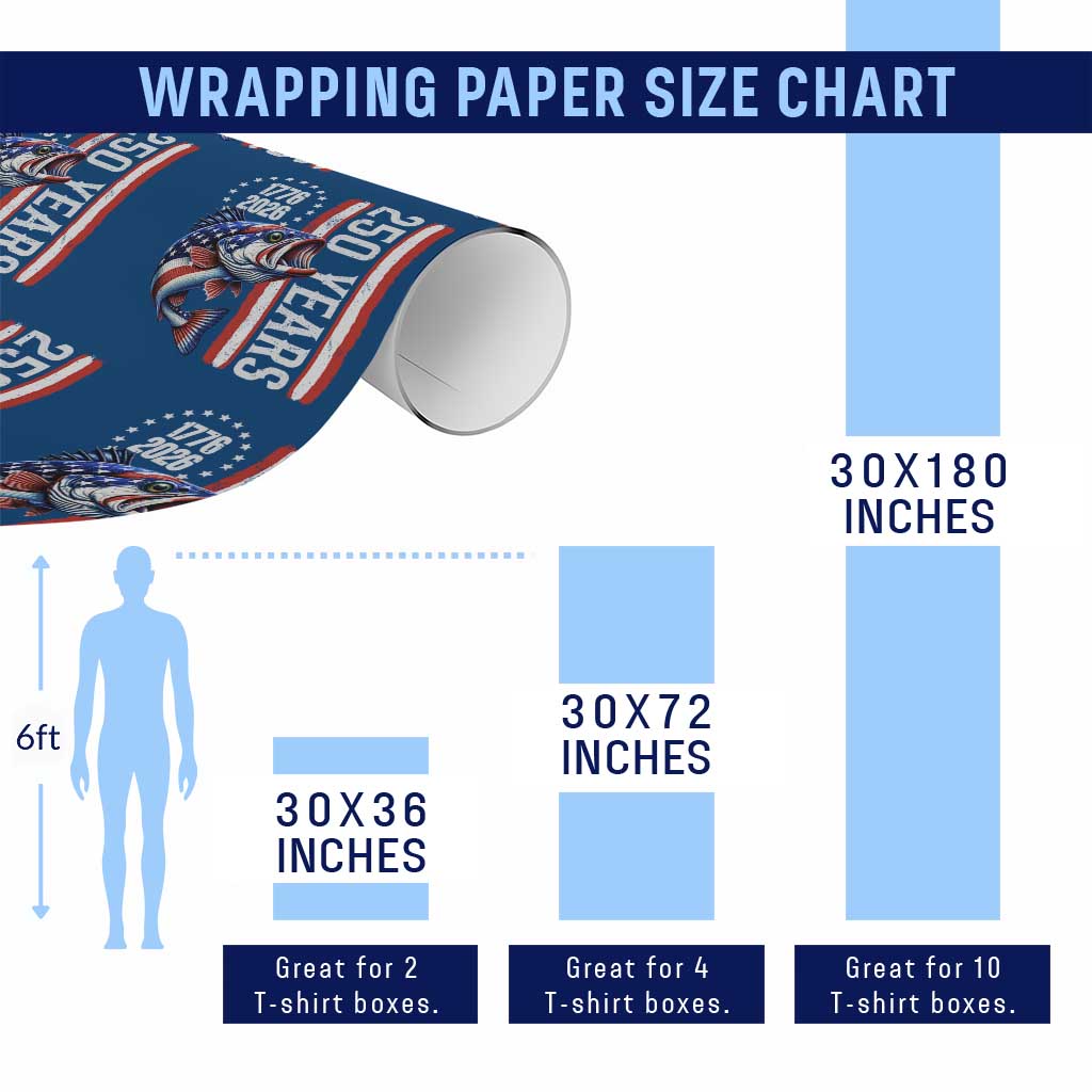Vintage USA 250th Anniversary Crawfish Patriotic Gift Wrapping Paper Roll TS12 Print Your Wear
