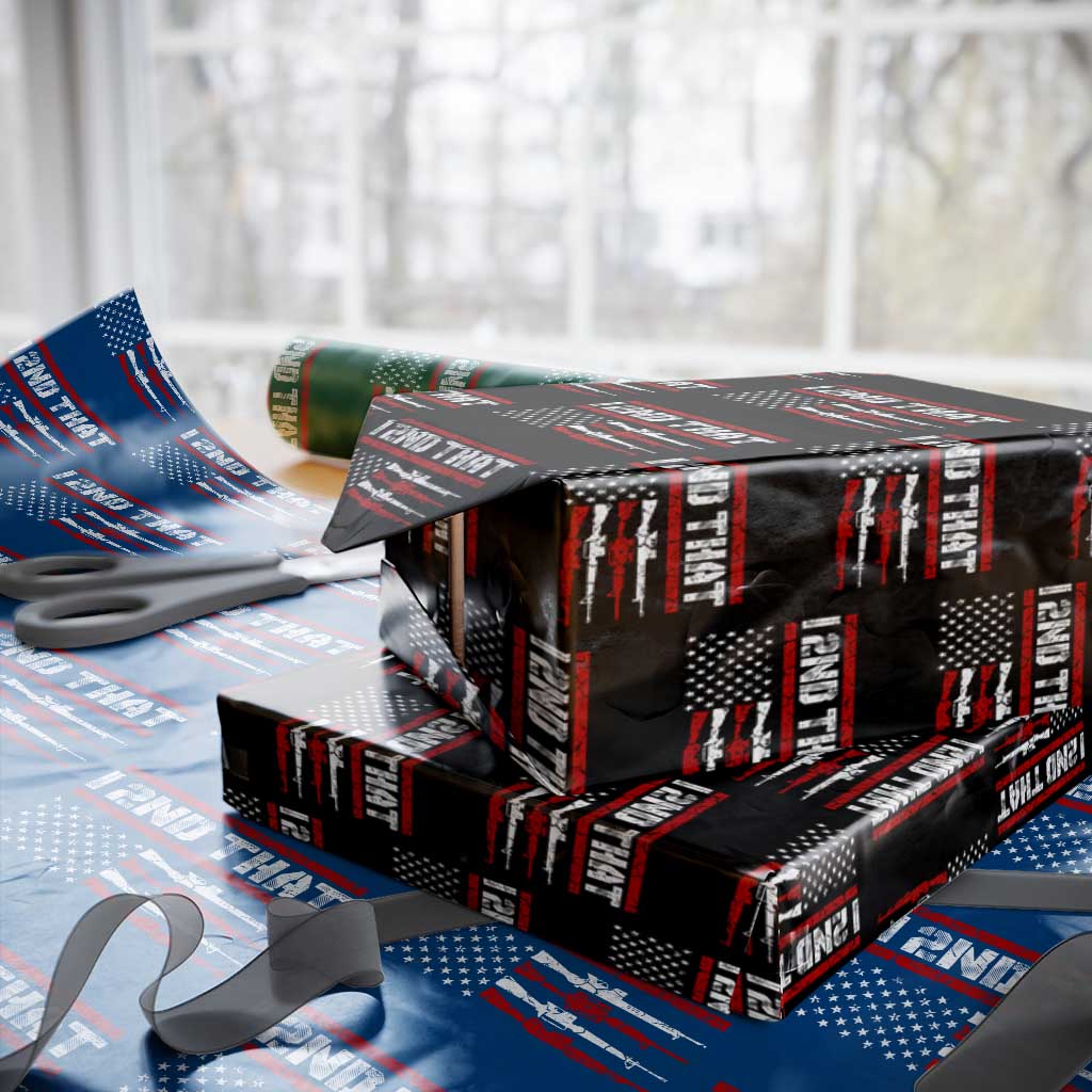 Vintage USA Flag 2nd Amendment Wrapping Paper Roll Pro Gun Lovers TS10 Black Print Your Wear