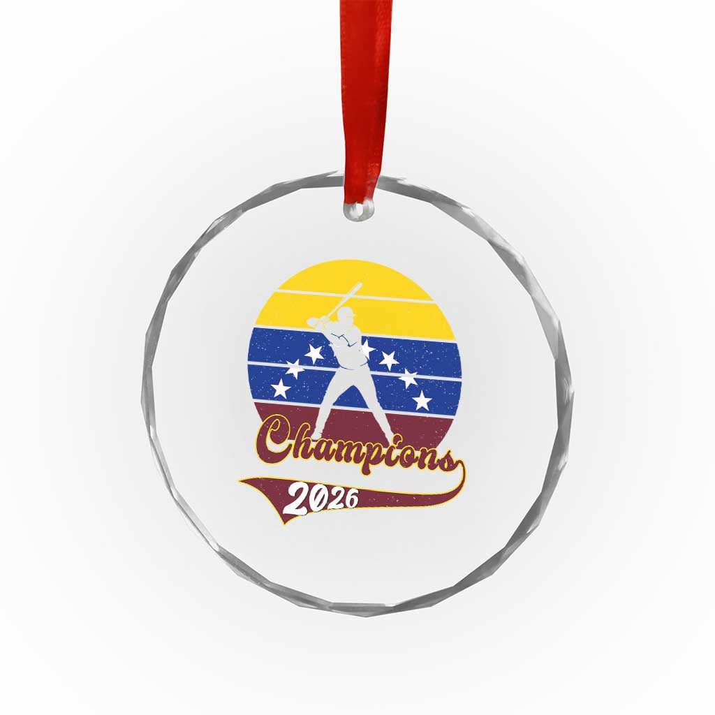 Vintage Venezuela 2026 Champions Crystal Glass Ornament Patriotic Baseball Pride Gift TS12 Print Your Wear