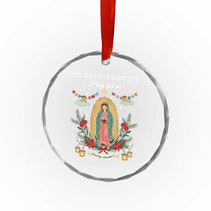 Virgin Mary Crystal Glass Ornament Our Lady Of Guadalupe Pray For Us TS14 Print Your Wear