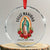Virgin Mary Feliz Navidad Crystal Glass Ornament Our Lady Virgen De Guadalupe - Print Your Wear