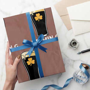 Vitamin G Funny Irish Stout Beer Wrapping Paper Roll St. Patrick’s Day Drinking Humor TS02 Mocha Print Your Wear