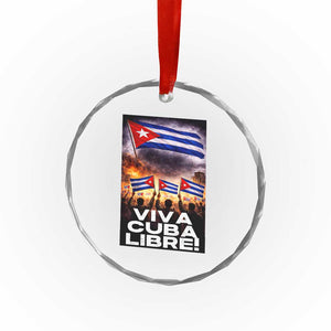 Viva Cuba Libre Crystal Glass Ornament Cuban Freedom Protest TS12 Print Your Wear