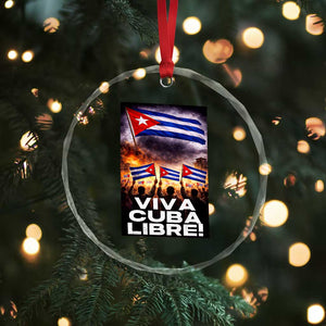 Viva Cuba Libre Crystal Glass Ornament Cuban Freedom Protest TS12 Print Your Wear