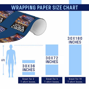 Viva Cuba Libre Wrapping Paper Roll Cuban Freedom Protest TS12 Print Your Wear