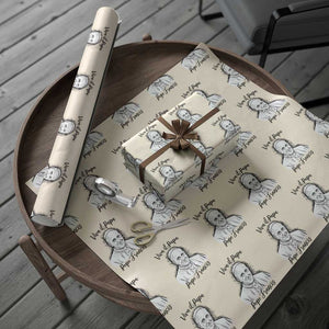 Viva il Papa Pope Francis Wrapping Paper Roll Thank You Papa Catholic Tribute TS02 Beige Print Your Wear