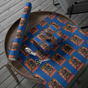 Viva La Revolucion Carl Wrapping Paper Roll Funny Cat Princess Meme TS11 Blue Print Your Wear