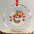 Viva Mexico Cabrones Crystal Glass Ornament Mexican Skull Christmas - Print Your Wear