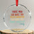 Voltaire Quote Crystal Glass Ornament Protest Believe Absurdities Commit Atrocities Retro TS10 Transparent Glass 3'' Circle Print Your Wear