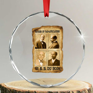W E B Du Bois Crystal Glass Ornament African American History Gift TS12 Transparent Glass 3'' Circle Print Your Wear