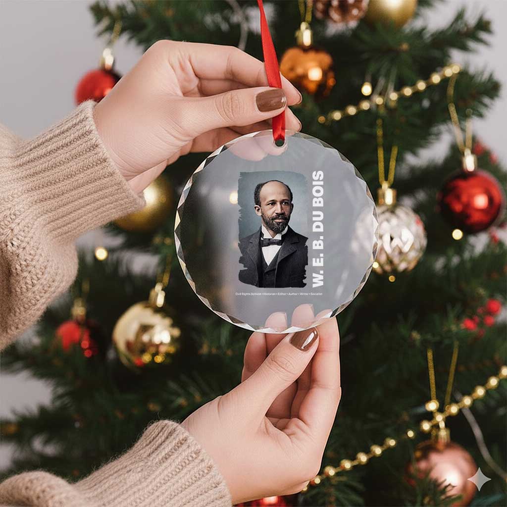W E B Du Bois Crystal Glass Ornament Black Thought Leader And Intellectual Legacy TS12 Print Your Wear