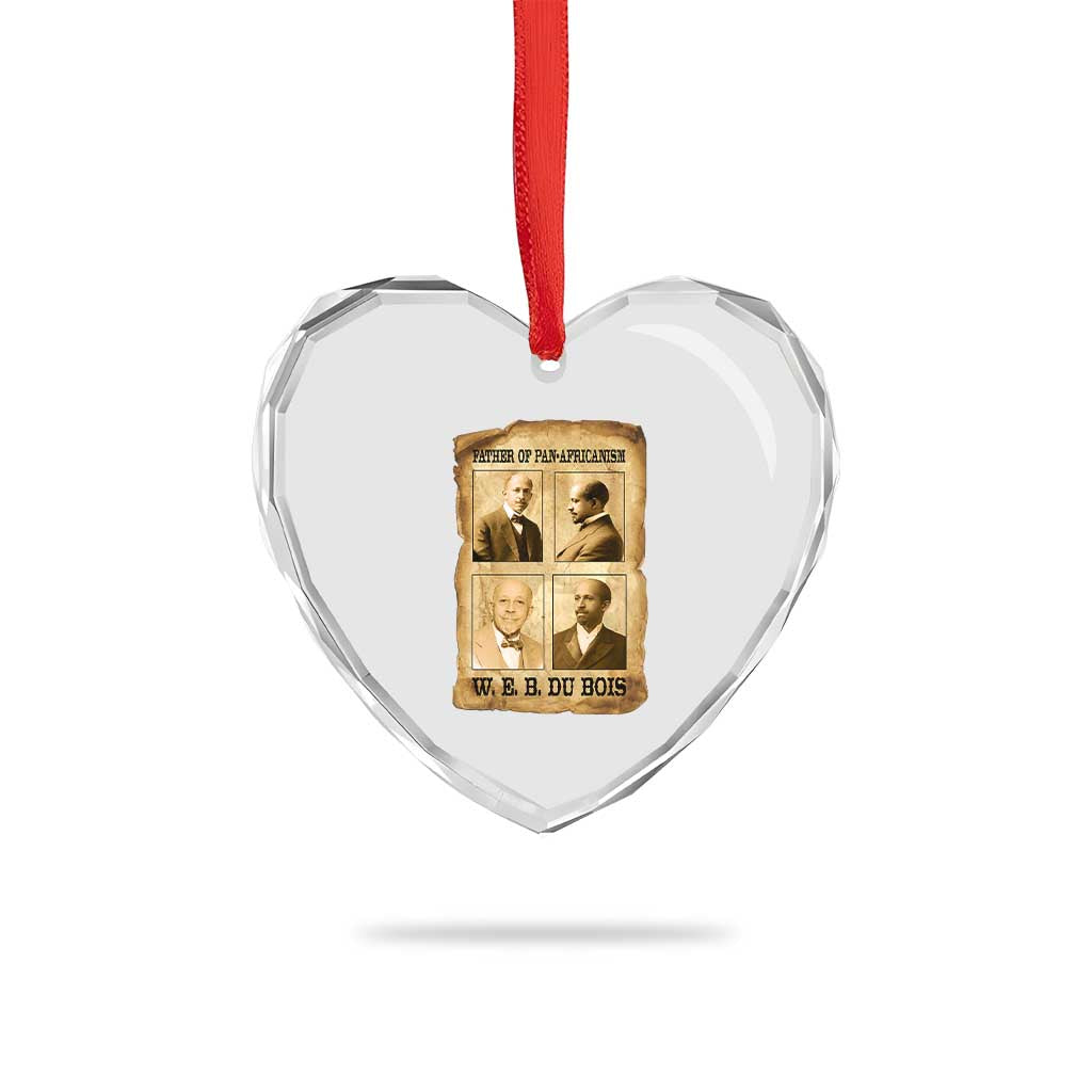 W E B Du Bois Heart Crystal Glass Ornament African American History Gift TS12 Print Your Wear