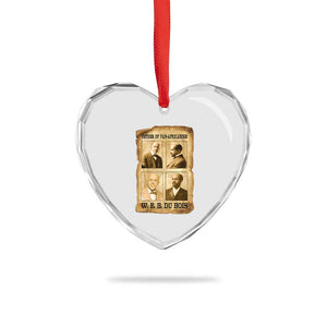W E B Du Bois Heart Crystal Glass Ornament African American History Gift TS12 Print Your Wear