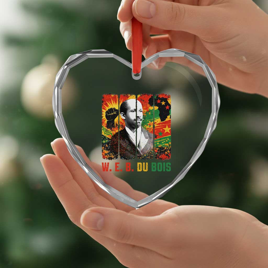 W E B Du Bois Heart Crystal Glass Ornament Civil Rights Leader Gift TS12 Print Your Wear