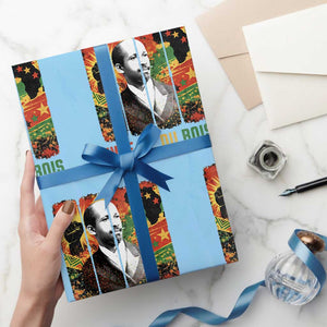 W E B Du Bois Wrapping Paper Roll Civil Rights Leader Gift TS12 Light Blue Print Your Wear