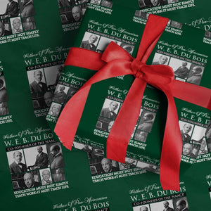 W E B Du Bois Wrapping Paper Roll Education Must Teach Life Quote TS12 Green Print Your Wear
