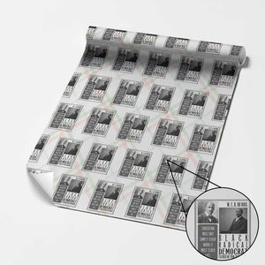 W E B Du Bois Wrapping Paper Roll Pan Africanism Intellectual Leader TS12 Christmas Plaid Print Your Wear
