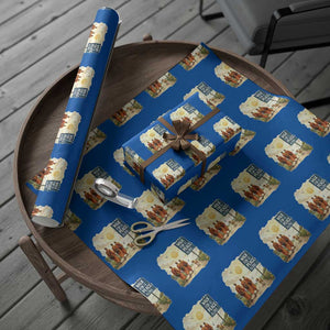 Walk For Peace Aloka the Dog and Monks Wrapping Paper Roll TS02 Blue Print Your Wear