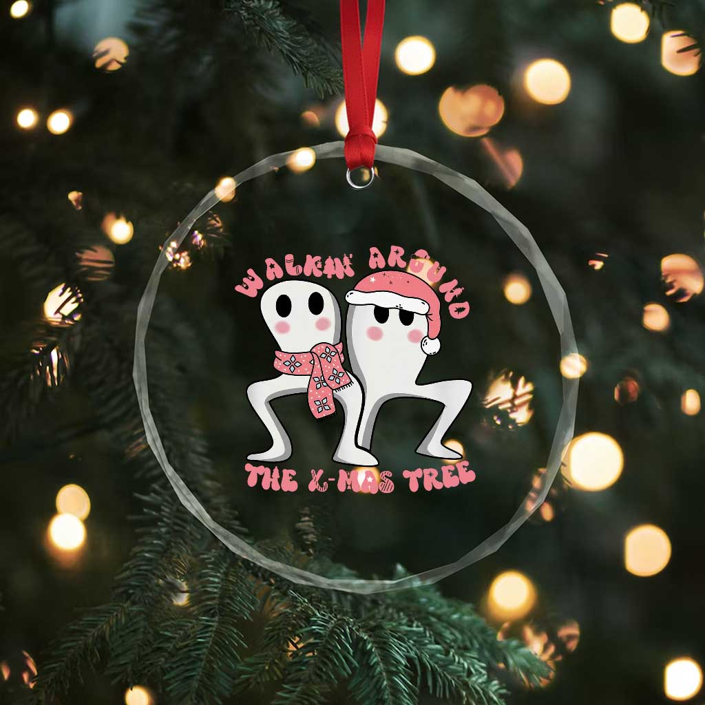 Walkin Around The Xmas Tree Crystal Glass Ornament Fresno Nightcrawler Cryptid Christmas Gift TS12 Print Your Wear
