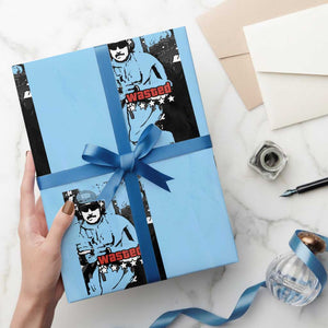 Wasted Maduro Meme Wrapping Paper Roll Dictators Downfall Political Satire GTA Style TS02 Light Blue Print Your Wear
