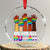 We Are All Human Rainbow Hands Crystal Glass Ornament LGBTQ+ Unity Equality Pride Month TS02 Transparent Glass 3'' Circle Print Your Wear