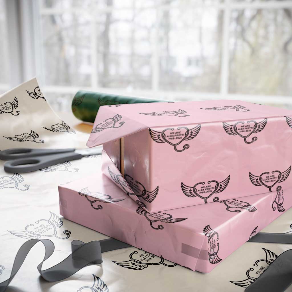 We Are All Pretti Good Wrapping Paper Roll We Are All Pretti Good TS12 Light Pink Print Your Wear