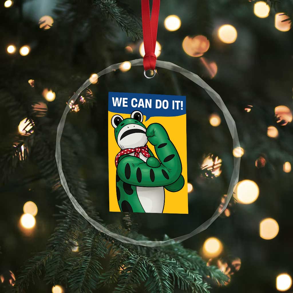 We Can Do It Rosie Frog Crystal Glass Ornament Resist Protest Parody Feminist Retro Poster TS02 Print Your Wear