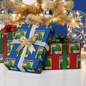 We Can Do It Rosie Frog Wrapping Paper Roll Resist Protest Parody Feminist Retro Poster TS02 Print Your Wear