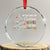 We Can Leave The Christmas Lights Up 'Till January Xmas Tree Crystal Glass Ornament TS02 Transparent Glass 3'' Circle Print Your Wear