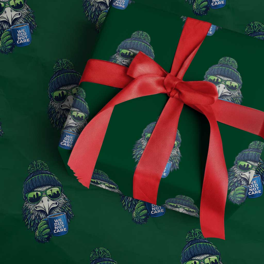 We Did Not Care Wrapping Paper Roll Seattle Championship Quote TS14 Green Print Your Wear