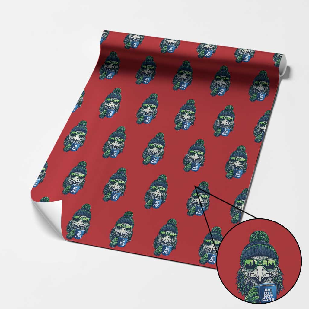 We Did Not Care Wrapping Paper Roll Seattle Championship Quote TS14 Red Print Your Wear