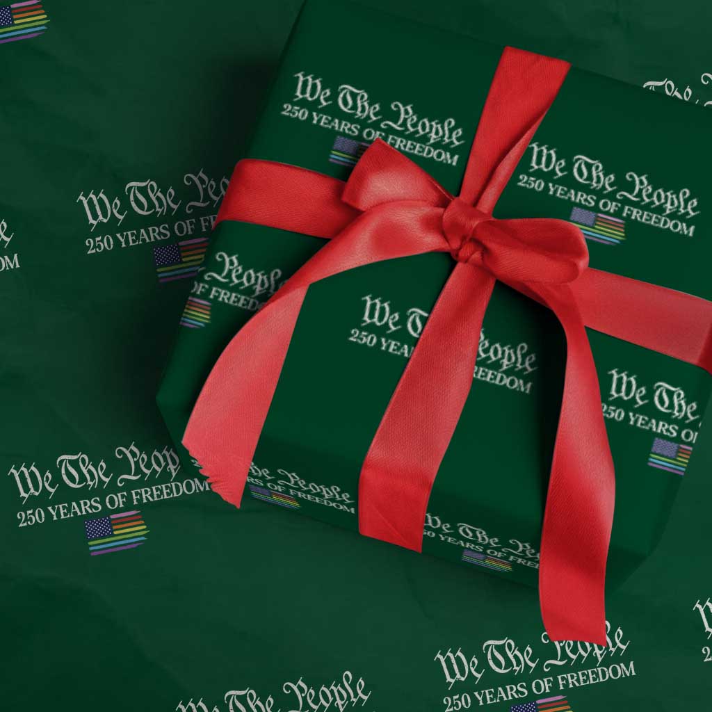 We The People Means Everyone Wrapping Paper Roll LGBTQ Gay Pride Rainbow Flags