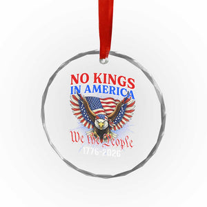 We The People No Kings In America Crystal Glass Ornament 250 Years America Anniversary Vintage American Flag TS12 Print Your Wear