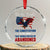 We the People Patriotic Eagle Crystal Glass Ornament Defend the Constitution American Flag - Print Your Wear