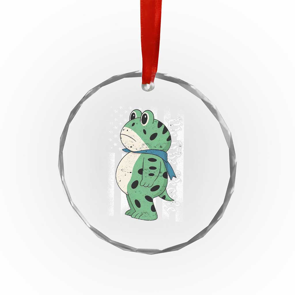 We The People Portland Frog Crystal Glass Ornament Patriotic Protest American Flag TS02 Print Your Wear