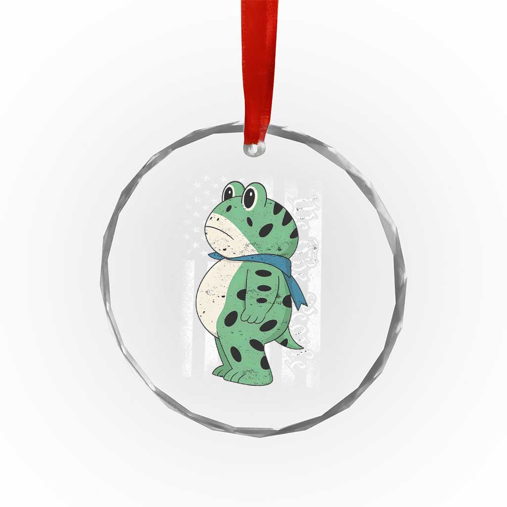 We The People Portland Frog Crystal Glass Ornament Patriotic Protest American Flag TS02 Print Your Wear