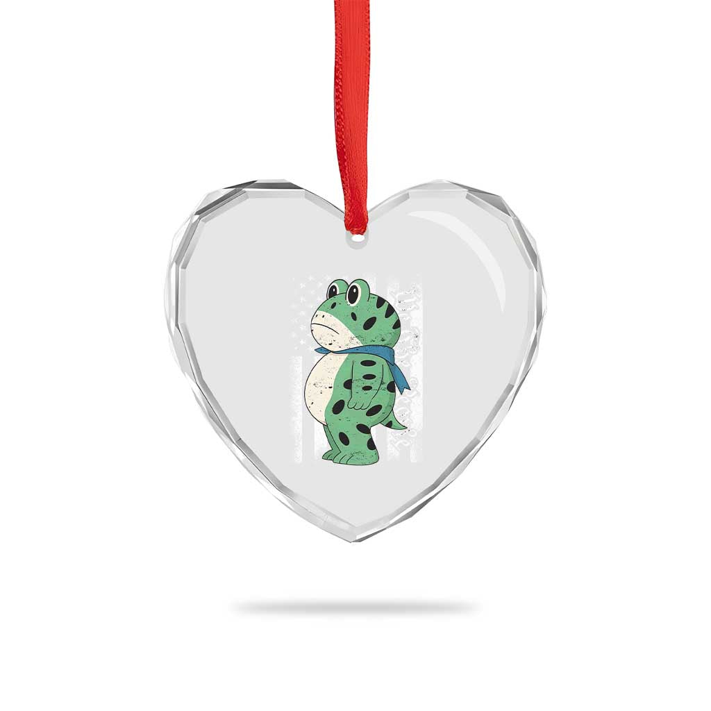 We The People Portland Frog Heart Crystal Glass Ornament Patriotic Protest American Flag TS02 Print Your Wear