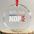 We The People Say Nope Crystal Glass Ornament Retro Patriotic No Kings Political Satire TS02 Transparent Glass 3'' Circle Print Your Wear