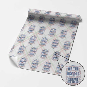 We The People Serve No Kings Wrapping Paper Roll American Patriot Freedom Gift TS12 Christmas Plaid Print Your Wear