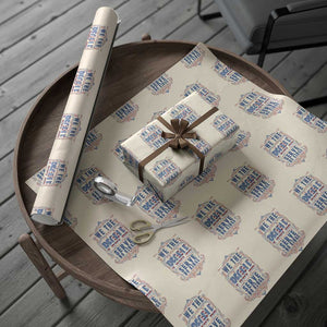 We The People Serve No Kings Wrapping Paper Roll American Patriot Freedom Gift TS12 Beige Print Your Wear