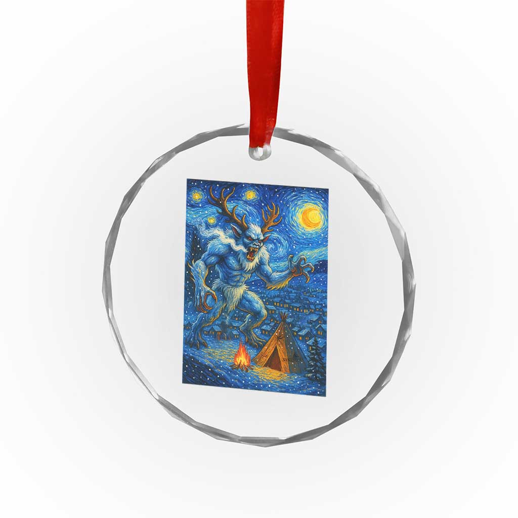 Wedigo Cryptid Christmas Crystal Glass Ornament Native American Starry Night Xmas TS14 Print Your Wear