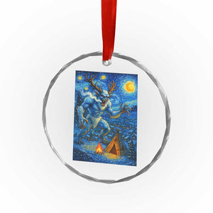 Wedigo Cryptid Christmas Crystal Glass Ornament Native American Starry Night Xmas TS14 Print Your Wear