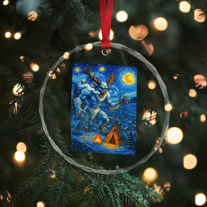 Wedigo Cryptid Christmas Crystal Glass Ornament Native American Starry Night Xmas TS14 Print Your Wear