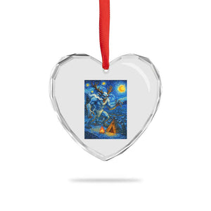 Wedigo Cryptid Christmas Heart Crystal Glass Ornament Native American Starry Night Xmas TS14 Print Your Wear