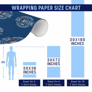 Weekend Forecast Crawfish With A Chance Of Beer Wrapping Paper Roll TS11 Print Your Wear